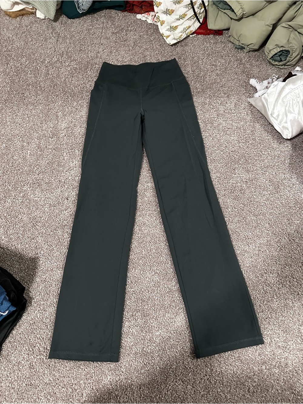 Jockey Green Straight Leg Yoga Leggings